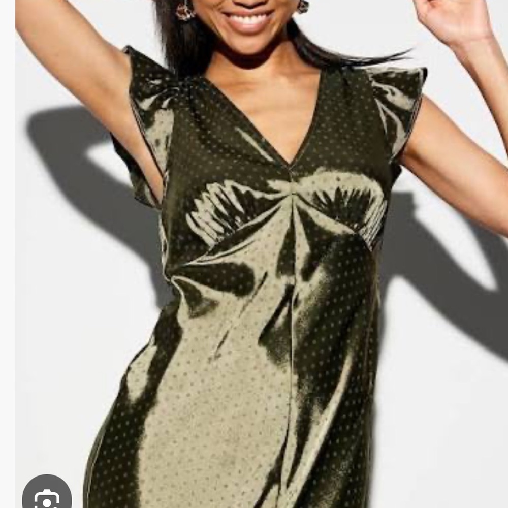 {Old Navy} The Occasion Flutter Sleeve Satin Maxi Dress